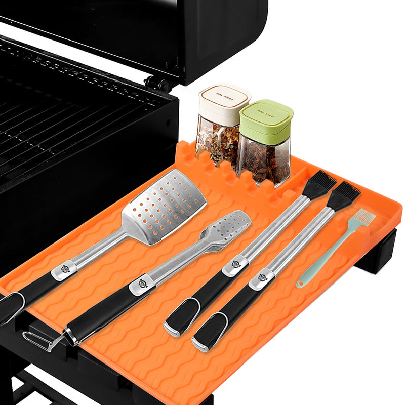 🍖Silicone BBQ Side Shelf Mat — Keep Tools Clean & Close