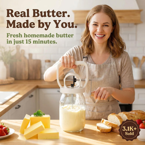 ChurnCraftTM🧈Hand Crank Butter Churner