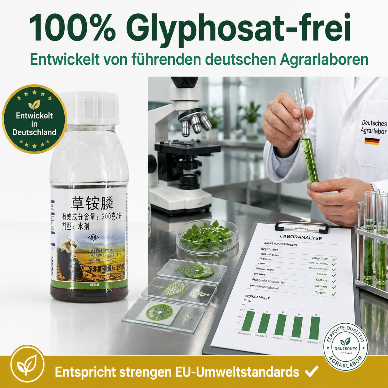 ✅👍Ultimatives Profi-Unkrautvernichter-Konzentrat: 1 Kappe für 1000 m² – Sichtbar in 3 Stunden & 3-fache Geld-zurück-Garantie！