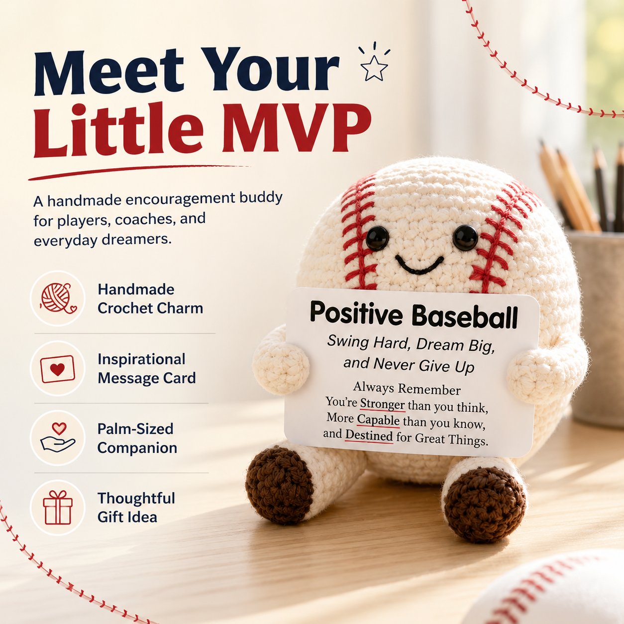 🏅Inspirational Sports-Themed Desk Companion Figurine