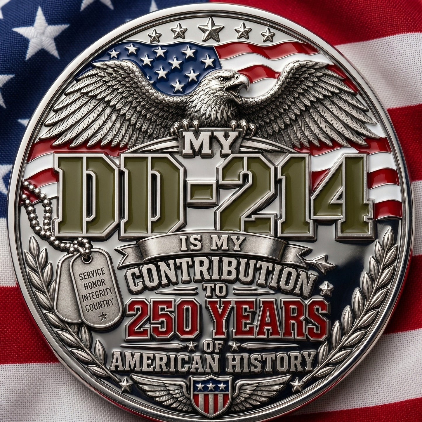 DD-214 Veteran Pride Coin