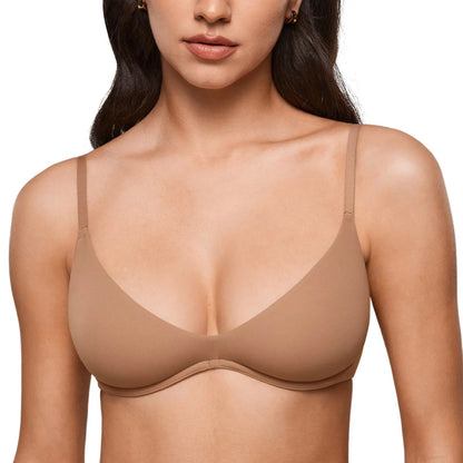 💥Women's Inbarely Plus Plunge Bra - Unlined Underwire Sexy Demi Balconette Bras SpringStatements