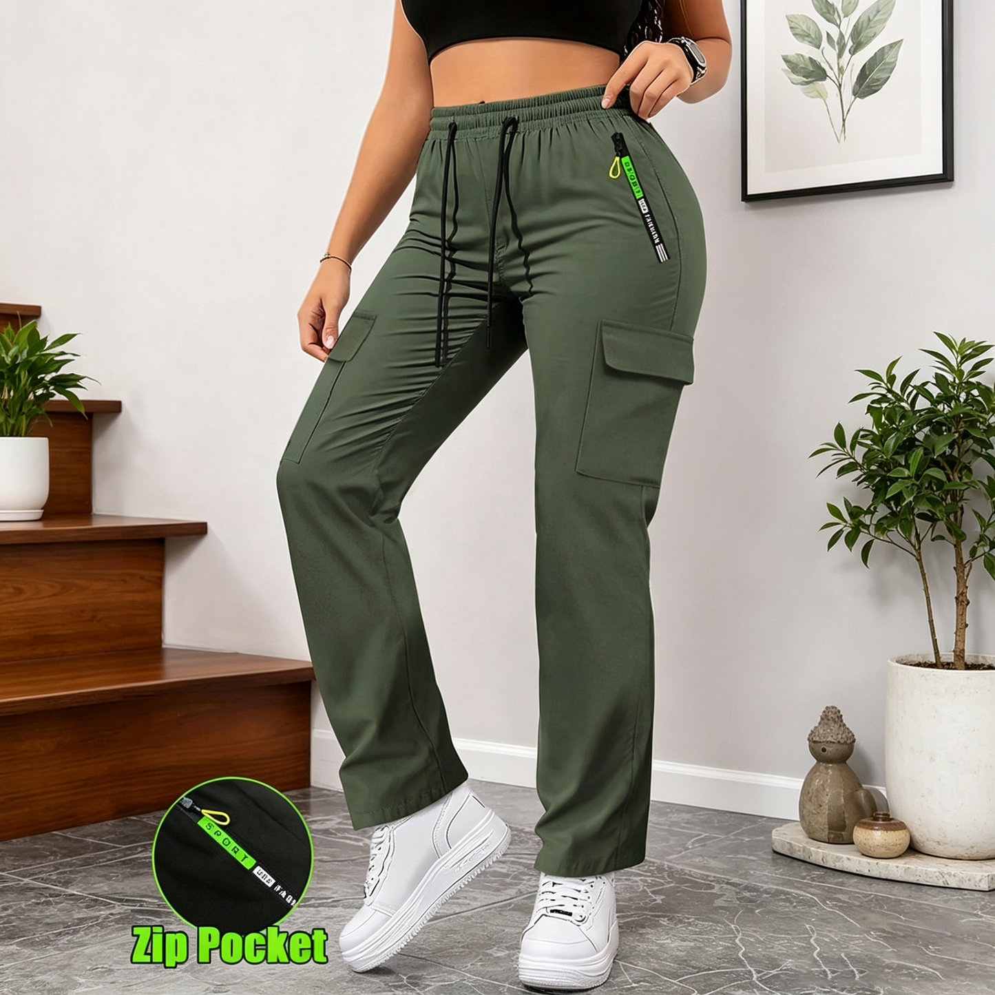 ⚡️Flash Sale｜Women’s cargo pants with multiple pockets