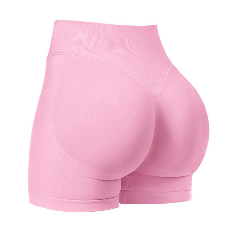 🔥 Coral Canton Impact Shorts: High-Waisted, Butt-Lifting, and Curve-Hugging Compression! 🍑💪