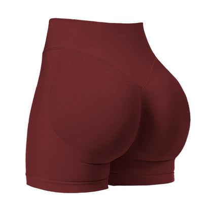 🔥 Coral Canton Impact Shorts: High-Waisted, Butt-Lifting, and Curve-Hugging Compression! 🍑💪