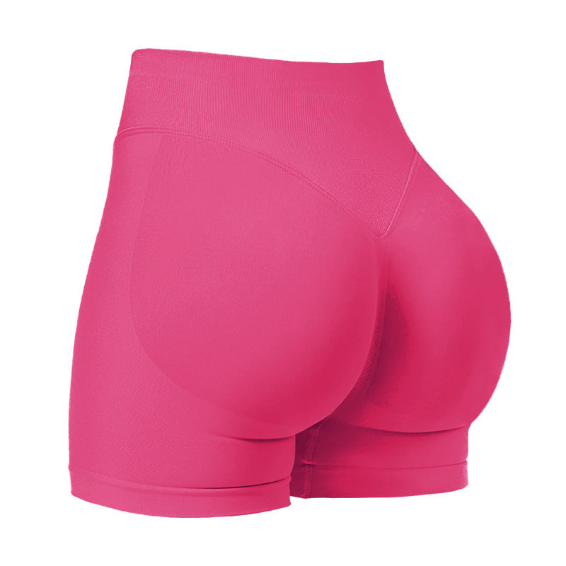 🔥 Coral Canton Impact Shorts: High-Waisted, Butt-Lifting, and Curve-Hugging Compression! 🍑💪