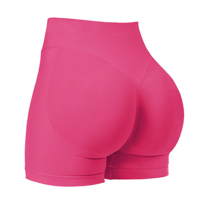 🔥 Coral Canton Impact Shorts: High-Waisted, Butt-Lifting, and Curve-Hugging Compression! 🍑💪
