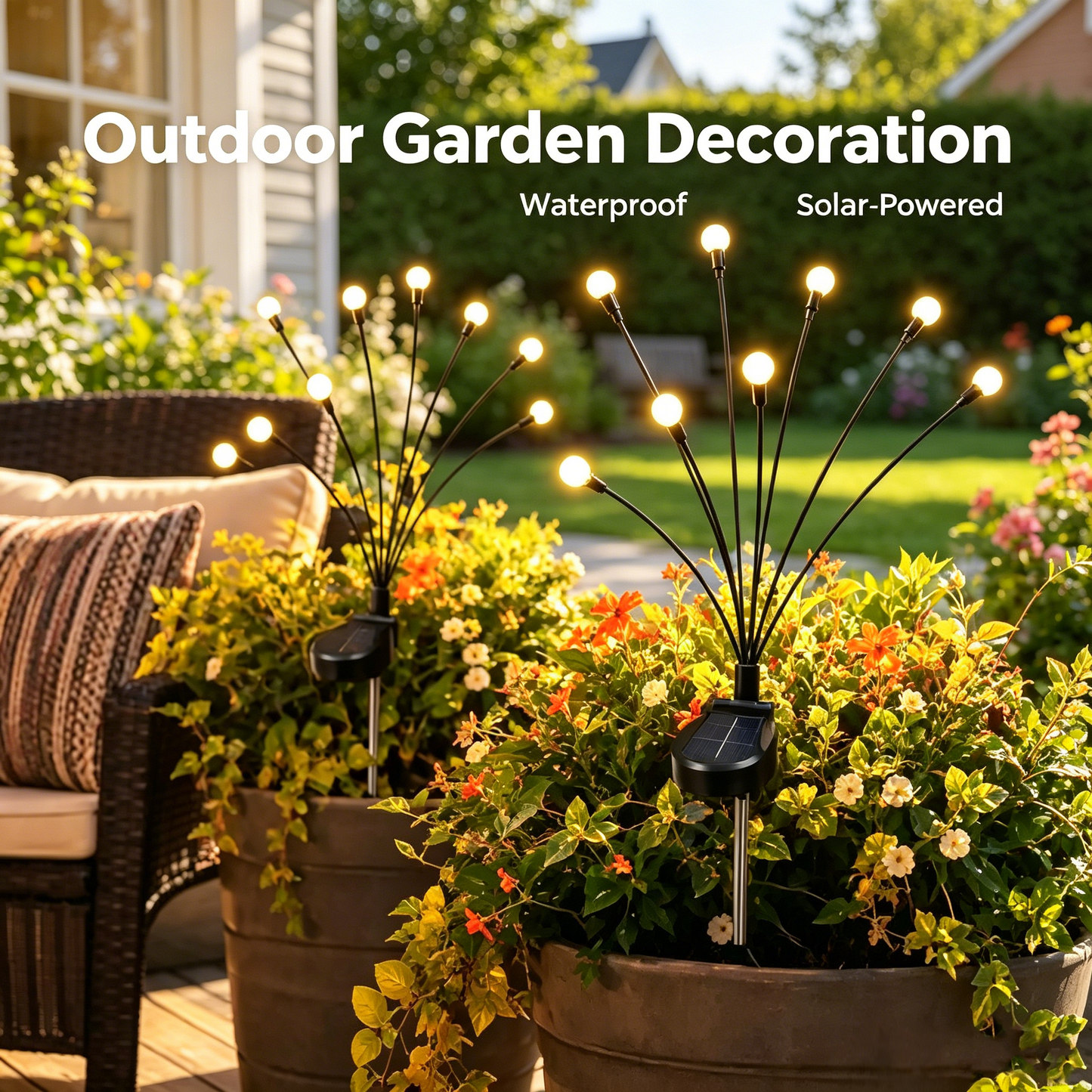 Solar Firefly Garden Lights, 2 Pack🌟