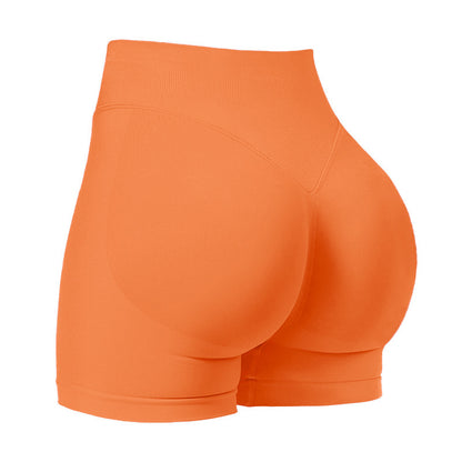 🔥 Coral Canton Impact Shorts: High-Waisted, Butt-Lifting, and Curve-Hugging Compression! 🍑💪