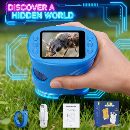 🎁Perfect Gift🎁1000X Handheld Microscope for Kids with 4K 2.0" Screen, Photo & Video Camera
