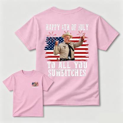 Smokey and the Bandit 4th of July Funny Sumbitches Independence Day T-Shirt