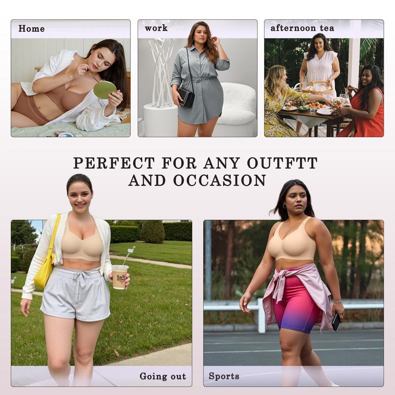 💥Women Jelly Bras Wirefree Full Coverage No Underwire Everyday Bras💖
