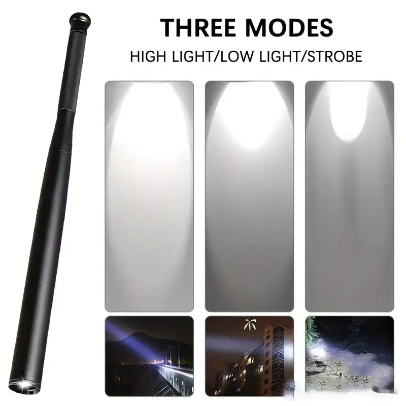 🔦 Heavy-Duty Aluminum Alloy LED Flashlight – 3 Lighting Modes, Long-Range Beam & Non-Slip Grip