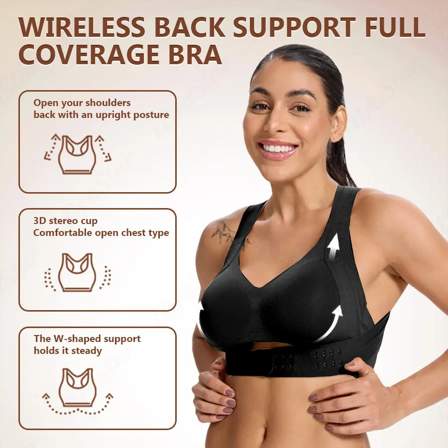 All-Day Comfort: Beige Wireless Sports Bra with Integrated Molded Cups | Seamless Full Coverage Bra for Yoga & Training