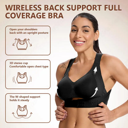 All-Day Comfort: Beige Wireless Sports Bra with Integrated Molded Cups | Seamless Full Coverage Bra for Yoga & Training