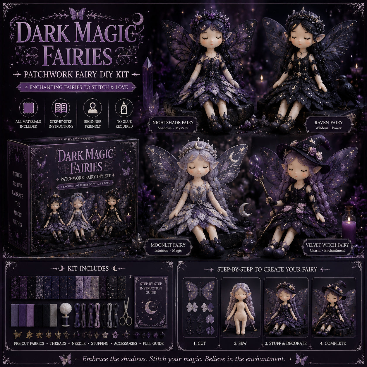 🔥Last Day 40% OFF🌸Fairy Patchwork DIY Collection ✨