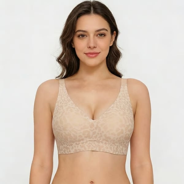 🔥Super Firming Leopard Print Jelly  Bra | Women Wirefree Bras 👍No More Sagging Breasts