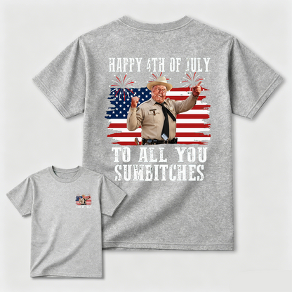 Smokey and the Bandit 4th of July Funny Sumbitches Independence Day T-Shirt