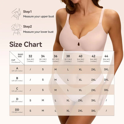 💥Bras for Women No Underwire Wave Push Up Wireless Bra