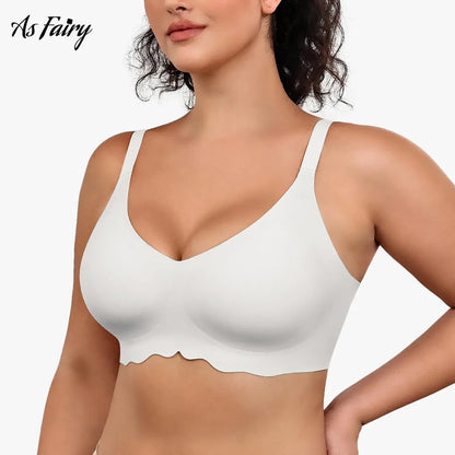 Women Seamless Wireless Everyday Bra Comfortable Push Up Womenswear Full Coverage No Underwire Supportive Bra