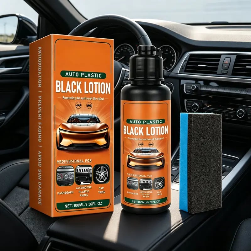 😎Plastic & Trim Restorer – Interior & Exterior Revitalizer with Applicator Pad