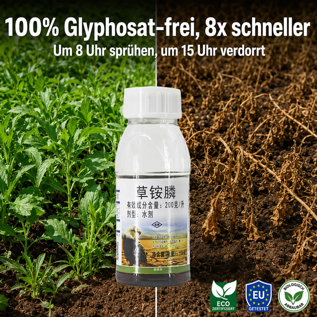✅👍Ultimatives Profi-Unkrautvernichter-Konzentrat: 1 Kappe für 1000 m² – Sichtbar in 3 Stunden & 3-fache Geld-zurück-Garantie！
