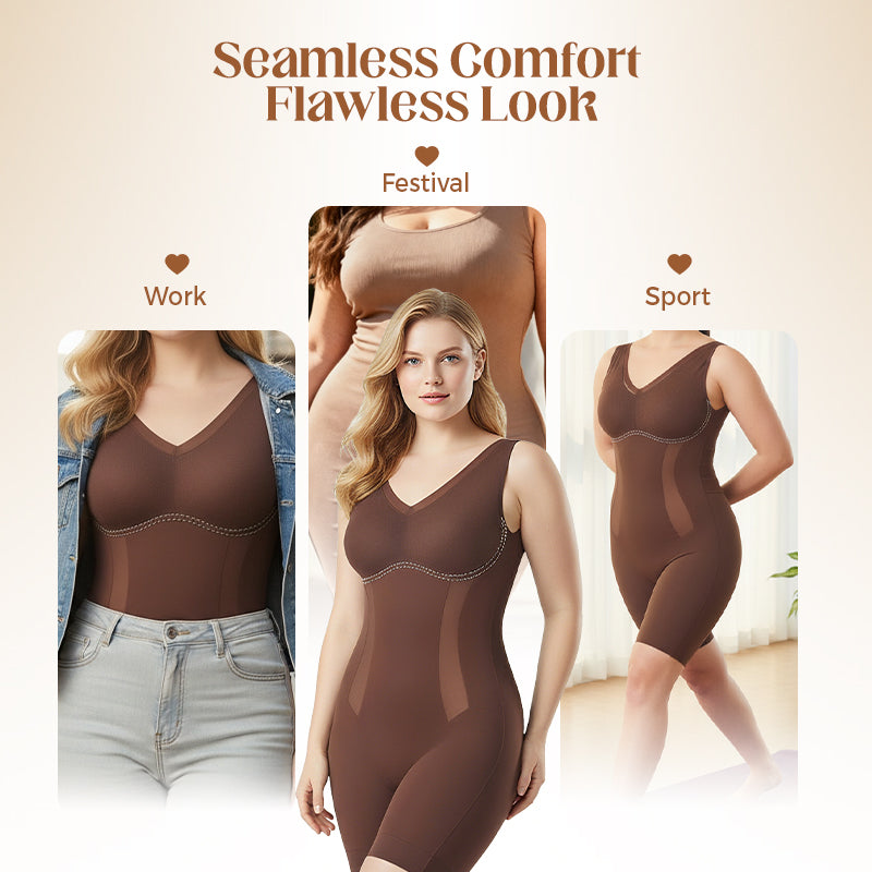 💥95K+ SOLD!💥Tummy Tuck & Hip Lift Traceless One-piece Shapewear