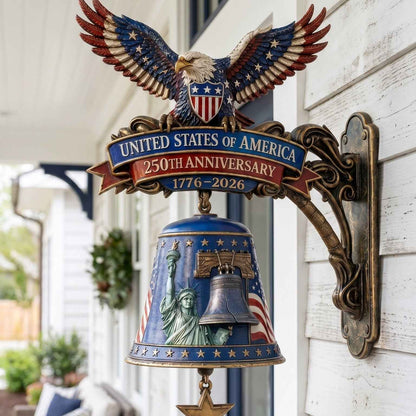 ✨USA 250th Anniversary Patriotic Eagle Wall Bell | Celebrate 250 Years of Freedom