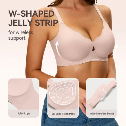 💥Bras for Women No Underwire Wave Push Up Wireless Bra