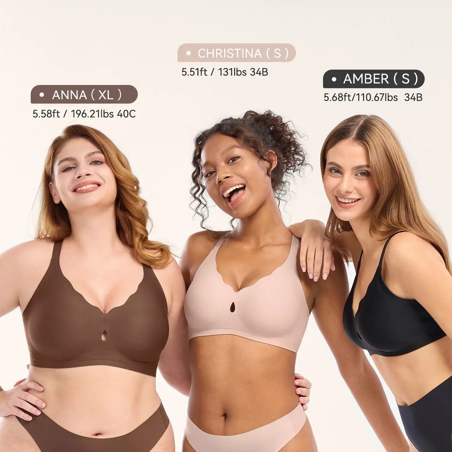 💥Bras for Women No Underwire Wave Push Up Wireless Bra