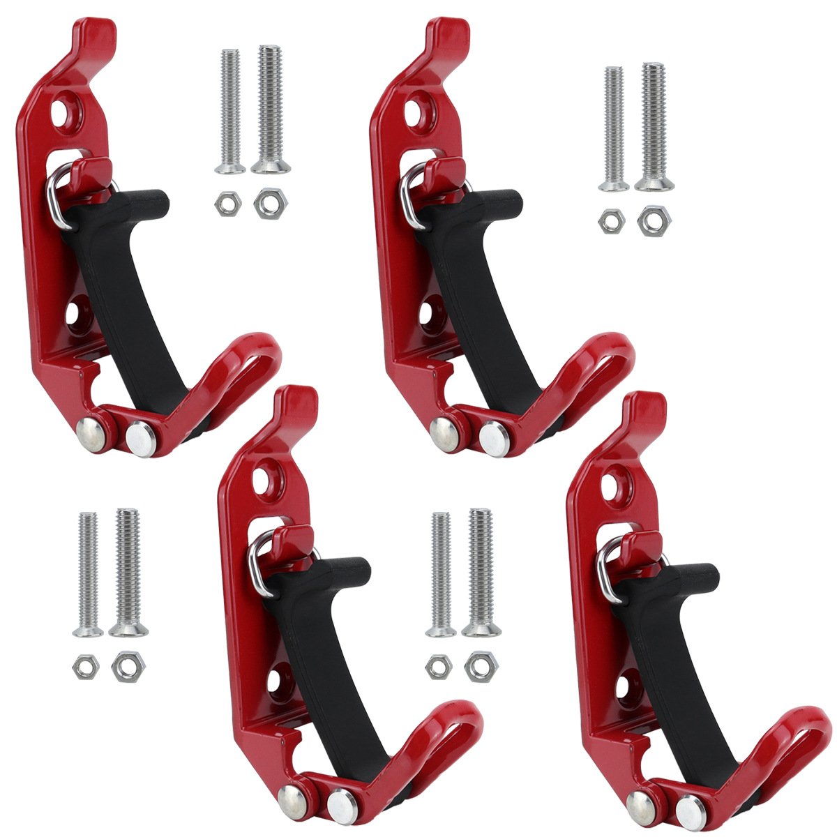🛠️Metal Rubber Shovel Mount for Roof Rack & Truck Bed🔩Truck Jeep Offroad Roof Rack Axe Shovel Mount⚙️ Quick Fist Mounting Clamps