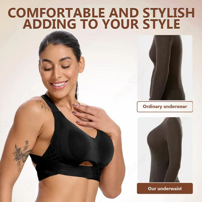 All-Day Comfort: Beige Wireless Sports Bra with Integrated Molded Cups | Seamless Full Coverage Bra for Yoga & Training