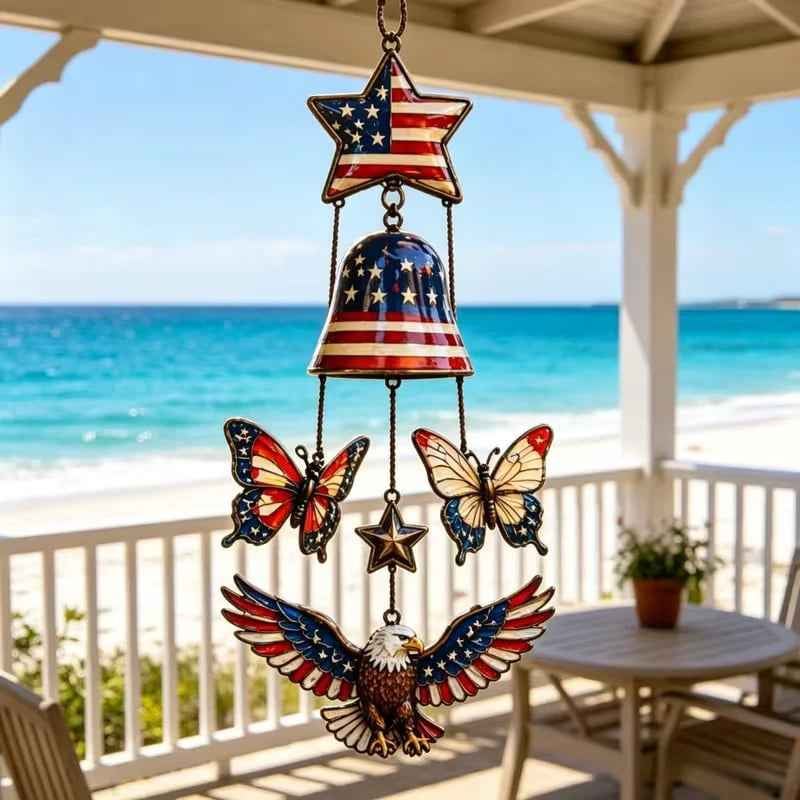 Patriotic 250-Year Anniversary Decorative Wind Chime