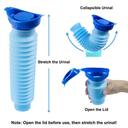 750ML Portable Urinal Bottle – Foldable Emergency Toilet for Travel & Camping