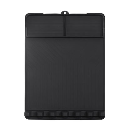 Silicone Grill Side Shelf Mat,Non-Slip Heat-Resistant BBQ Tool Holder for Spatulas, Tongs & Sauces, Oil-Proof Griddle Accessories