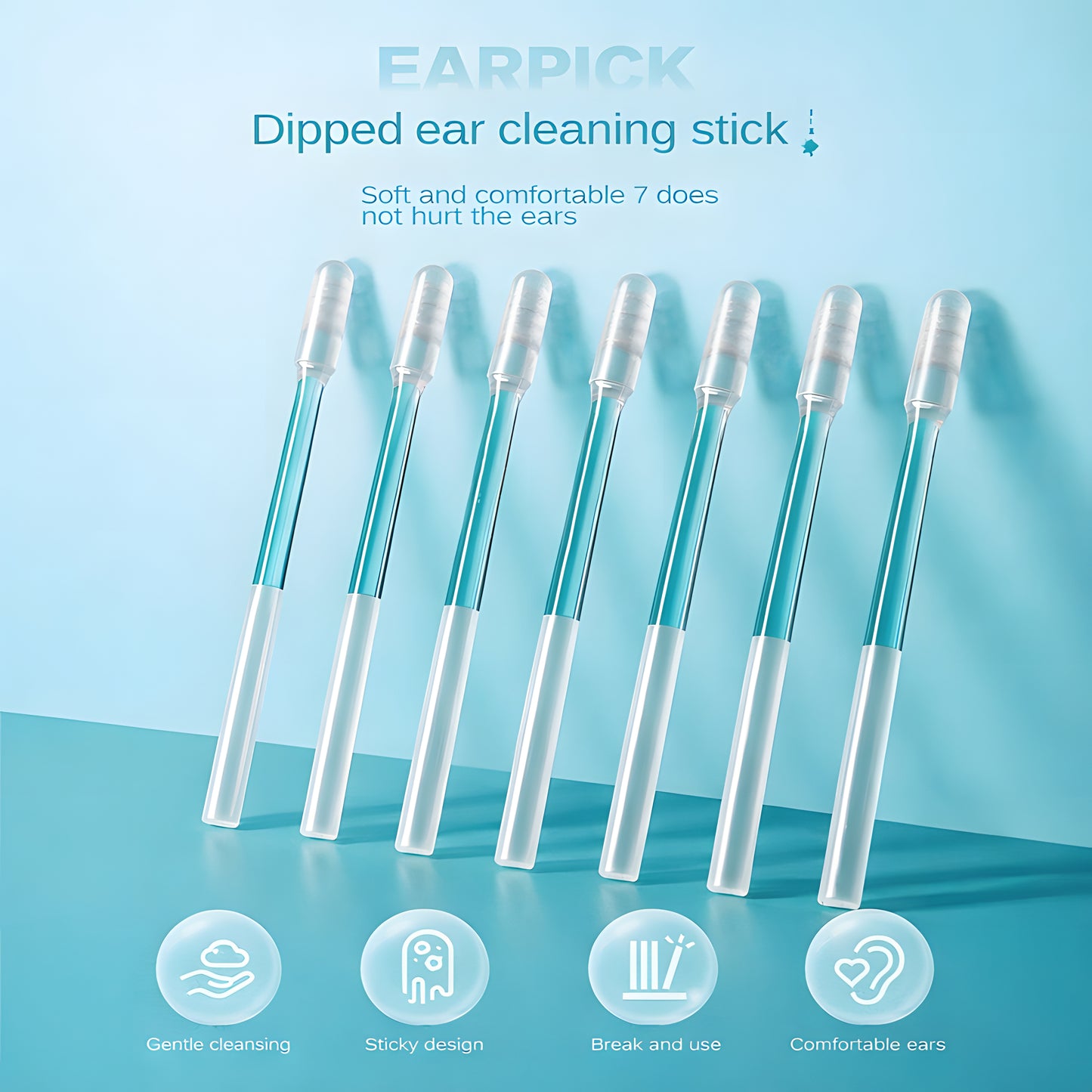 Sticky Ear Cleaning Sticks - Gentle, Visible Ear Care👂