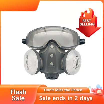 Mroace Dust-Proof Integrated Respirator Mask – Adjustable Comfortable Full-Face with Filters