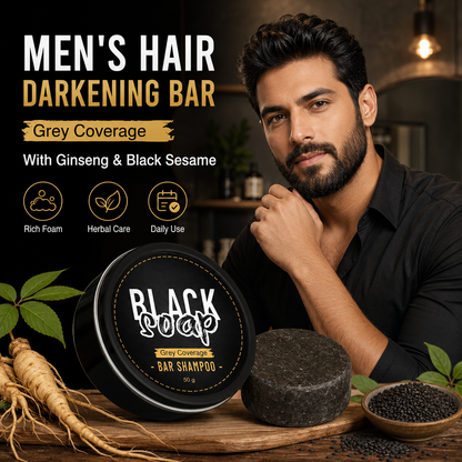🔥 Limited Time Offer | Natural Gray Hair Darkening Shampoo Bar (2-Pack)
