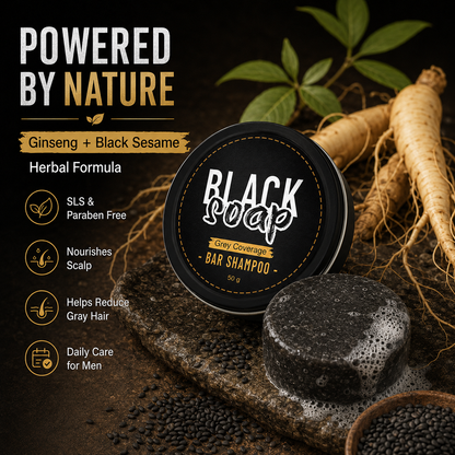 🔥 Limited Time Offer | Natural Gray Hair Darkening Shampoo Bar (2-Pack)