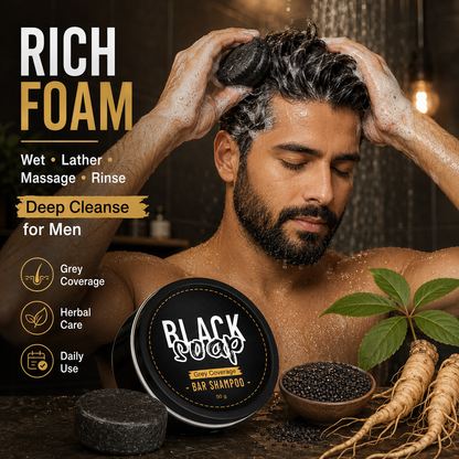 🔥 Limited Time Offer | Natural Gray Hair Darkening Shampoo Bar (2-Pack)