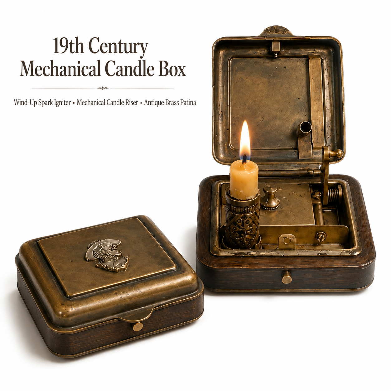 🕯️19th Century Mechanical Candle Box