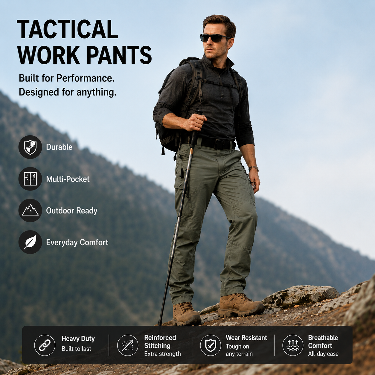 🔥LAST DAY 49%---Men's Waterproof Tactical Work Pants