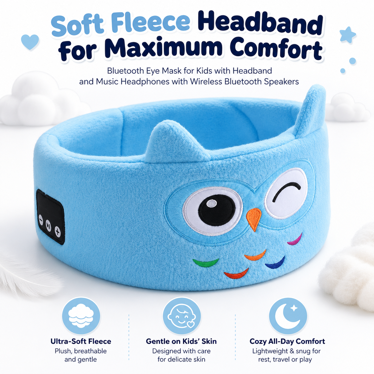 ⚡️Flash Sale｜Bluetooth Eye Mask for Kids with Headband and Music Headphones