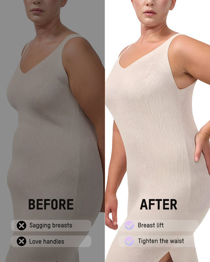 Women's Tummy Control Zip Front Bodysuit