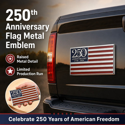 🔥250th Anniversary Metal Flag Emblem🔥