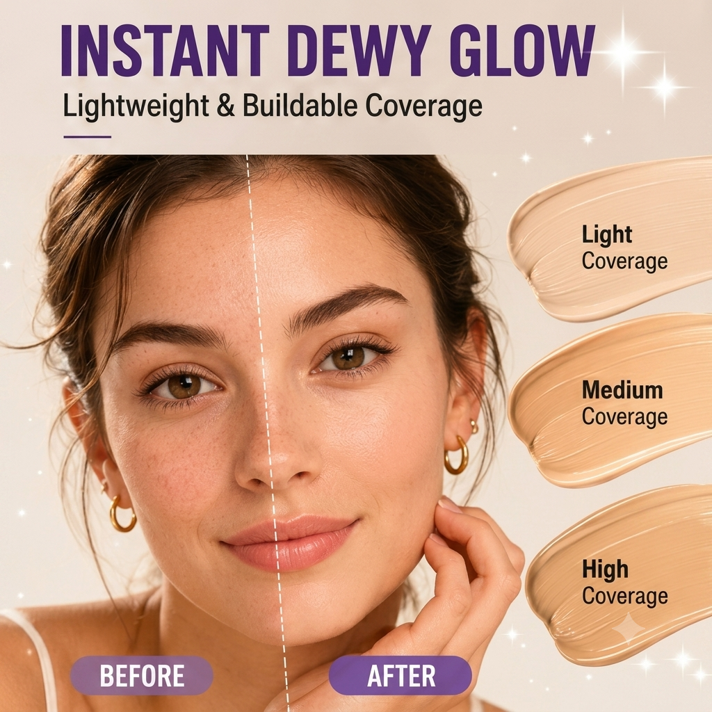 ✨ Viral Beauty | Super Dewy Cushion Foundation