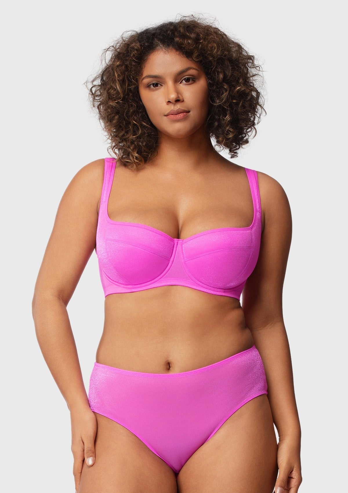 Starry Night Lightly Lined Lightly Padded Plus Size Balconette Bra