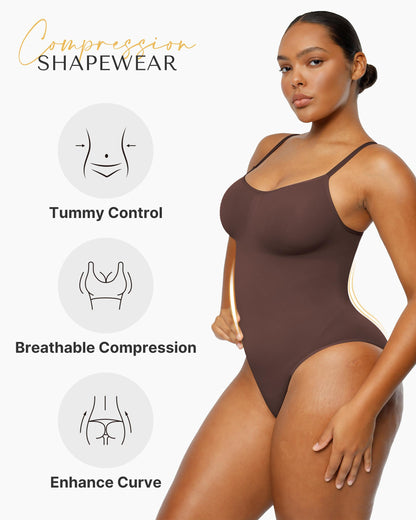 Seamless One-Piece Tummy Tucking Bodysuit