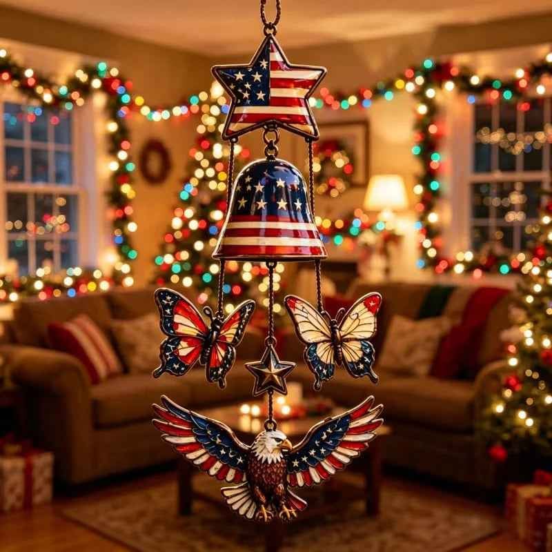 Patriotic 250-Year Anniversary Decorative Wind Chime