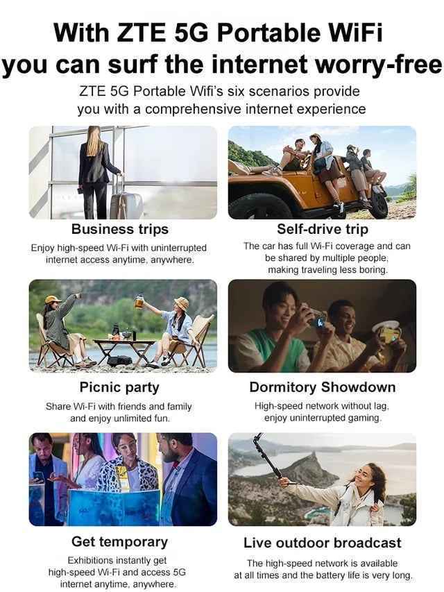 🔥Power on and use, free for life📶 All-Network Pocket WiFi – Ready in Seconds No Setup! No Hassle! Just Connect!